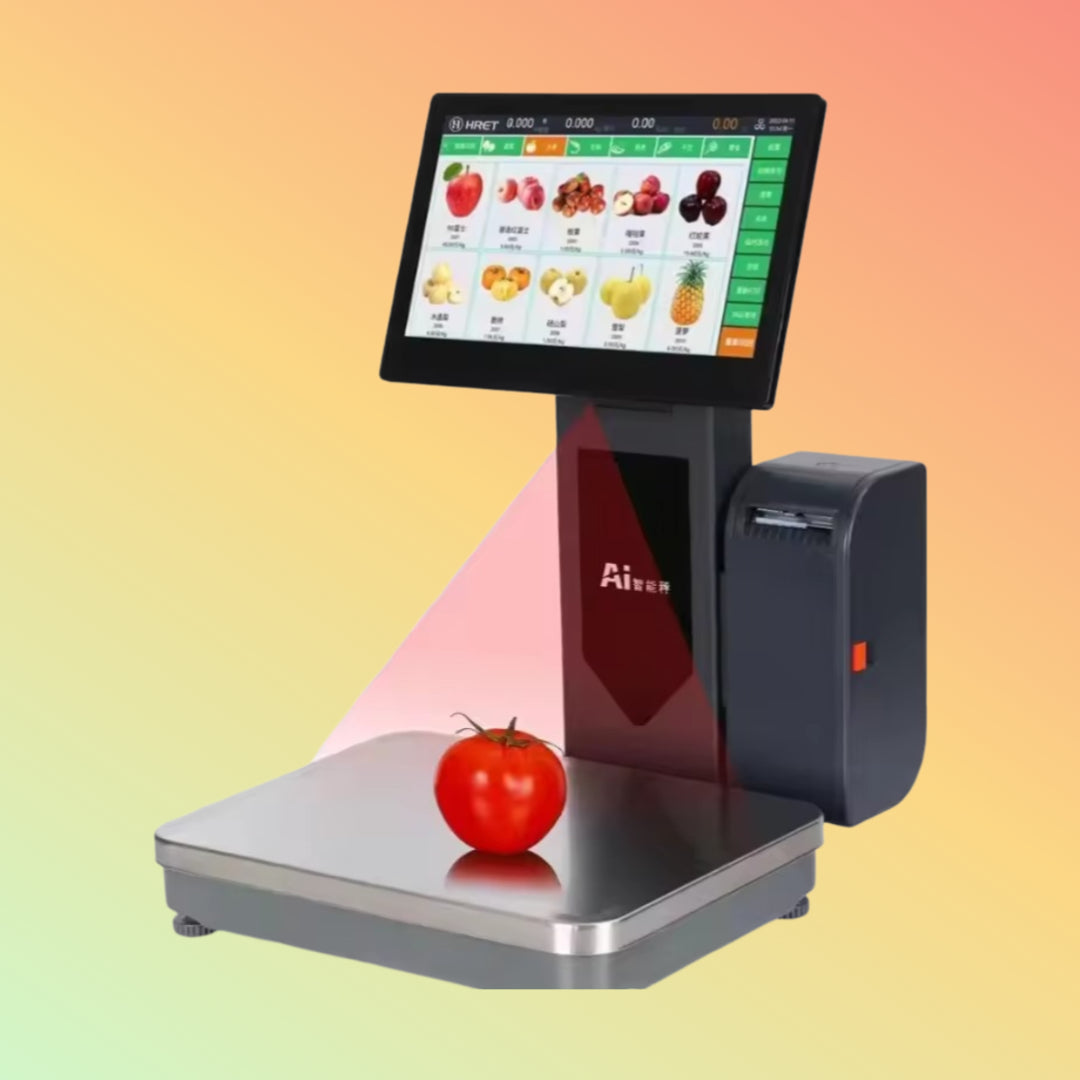 POS NP-L9AI AI Label Scale with Touch Screen for Supermarkets