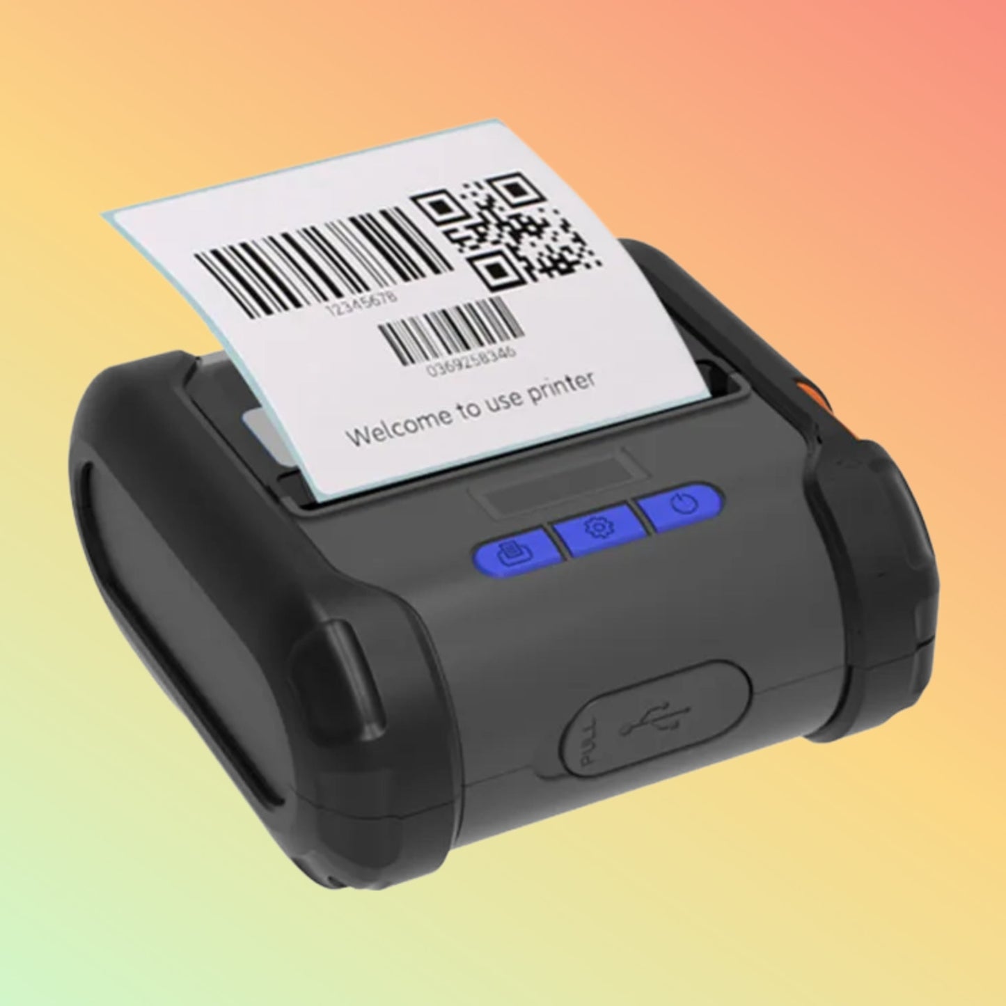 ZYWELL ZM04 Portable barcode label printer