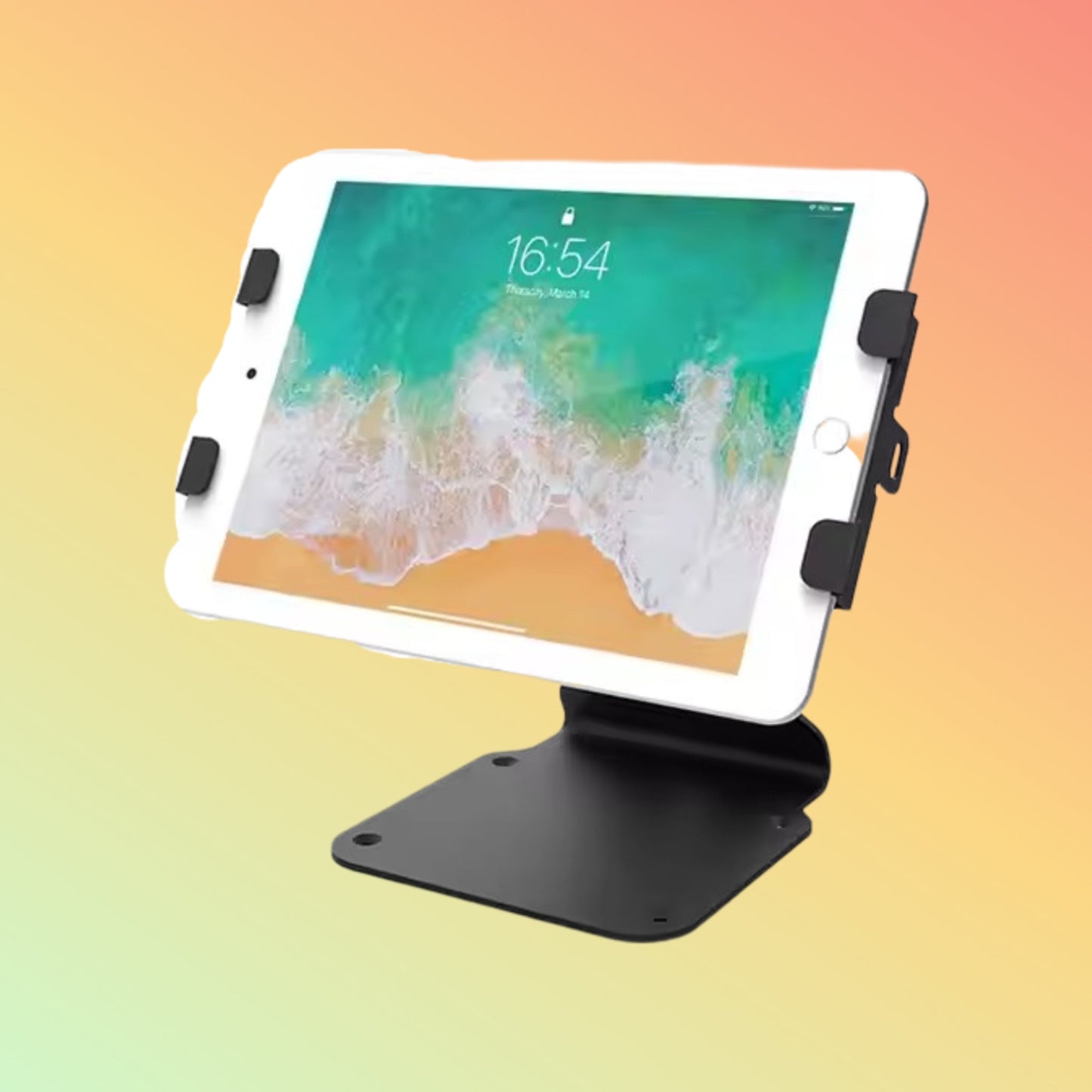 MAKEN SC-1401 Adjustable Countertop Metal Security Tablet Display Universal Desktop Tablet Stand