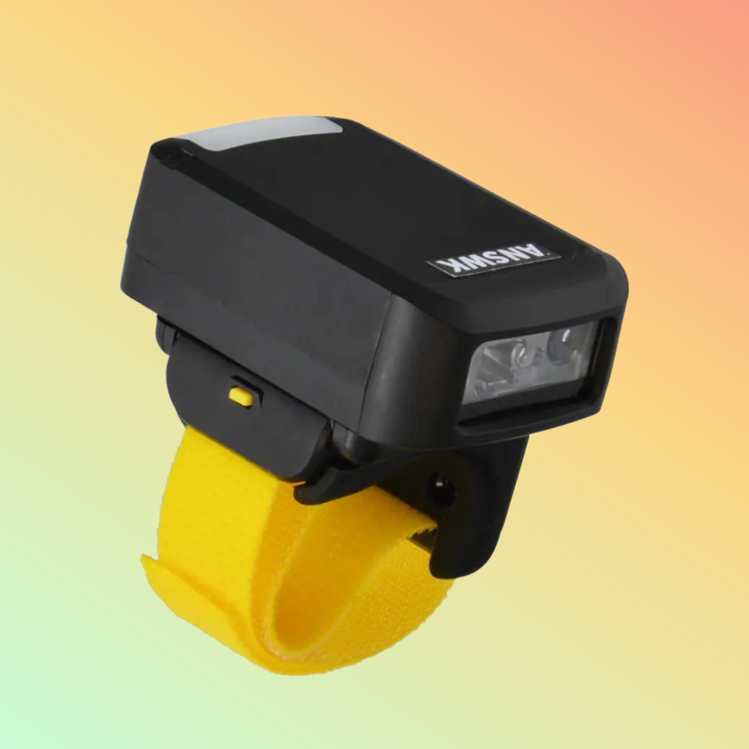 Portable ANSWK RS50 Barcode Scanner with Charging Options
