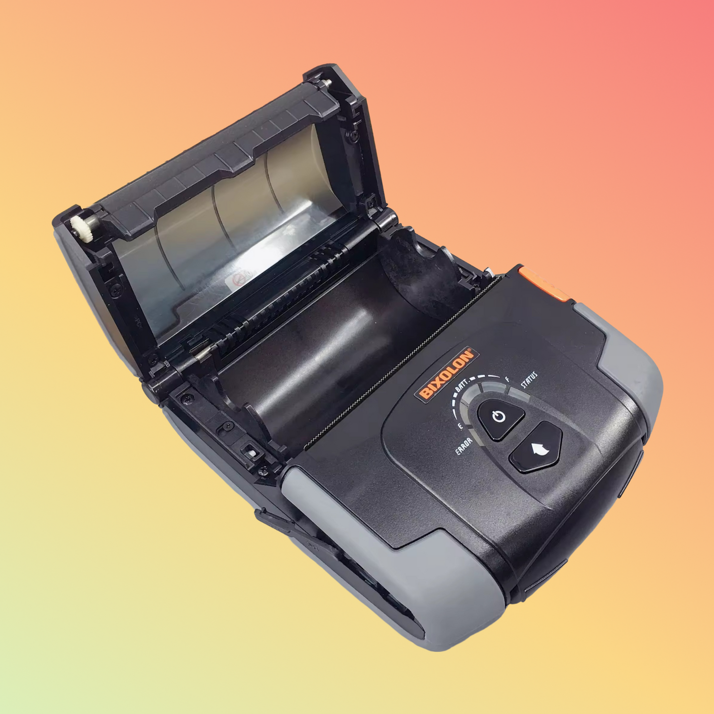 SPP-R400II printing high-resolution labels.