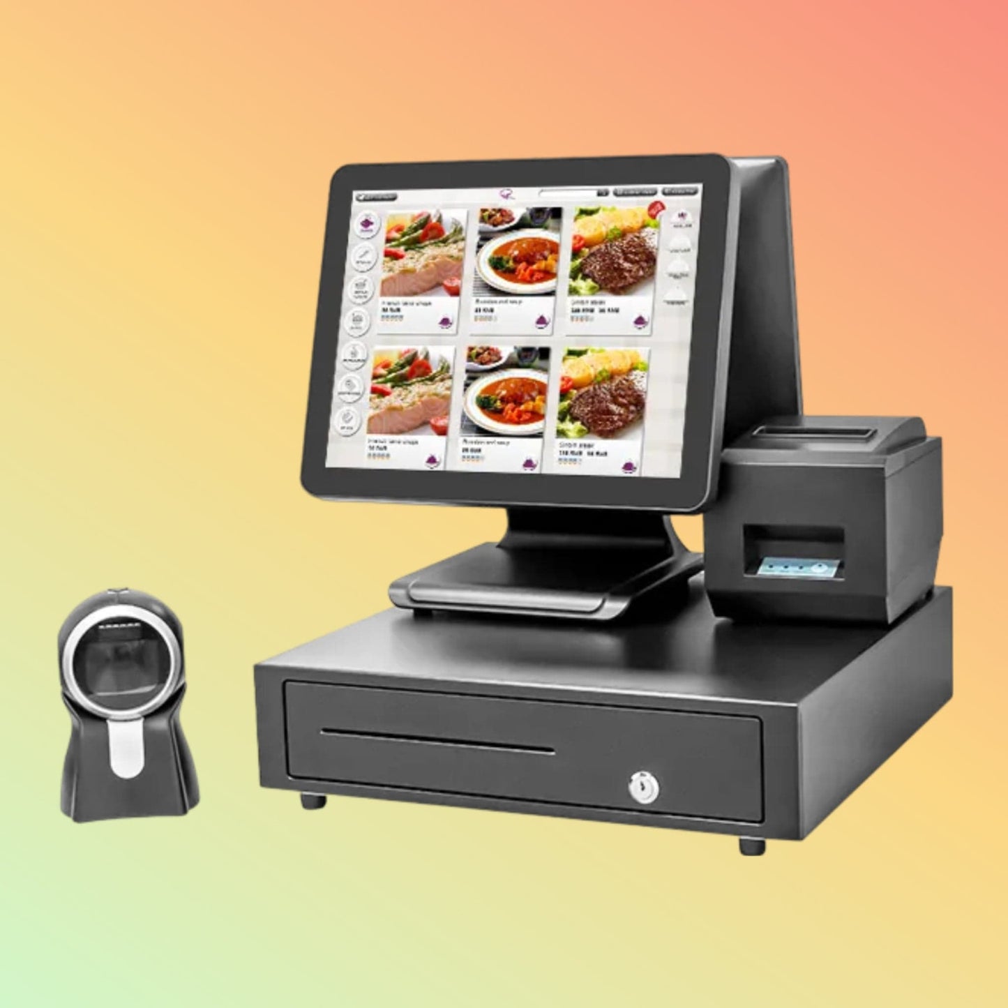 "NEOPOS NP-R1502 POS Terminal with Intel Core i3 processor and built-in peripherals."