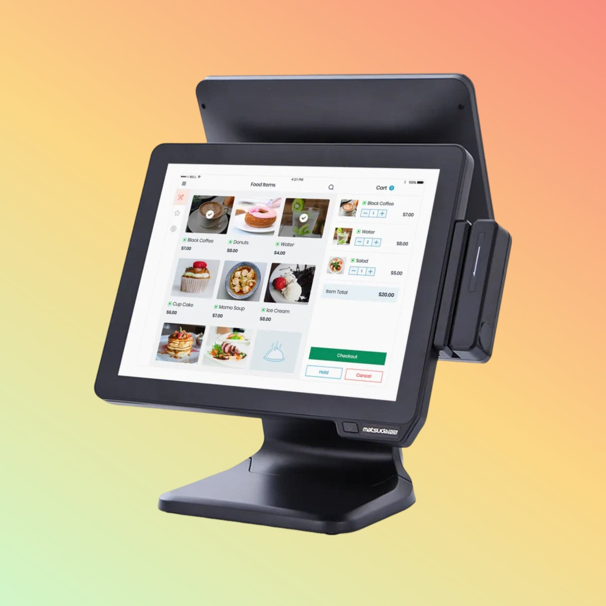 POSTECH PT-R1518L POS Terminal with accessories