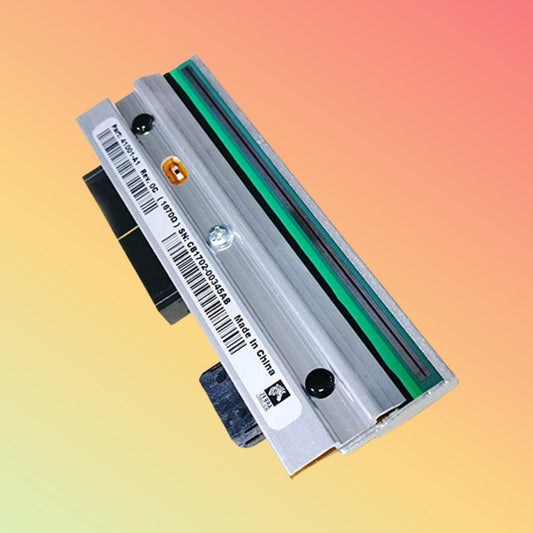 Zebra ZT510-200Dpi Printhead close-up showing 203 dpi resolution.