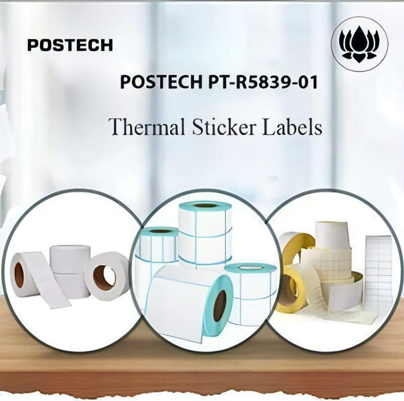 Thermal Label - Postech PT-R3825-05 Pack Of 5 Rolls - NEOTECH