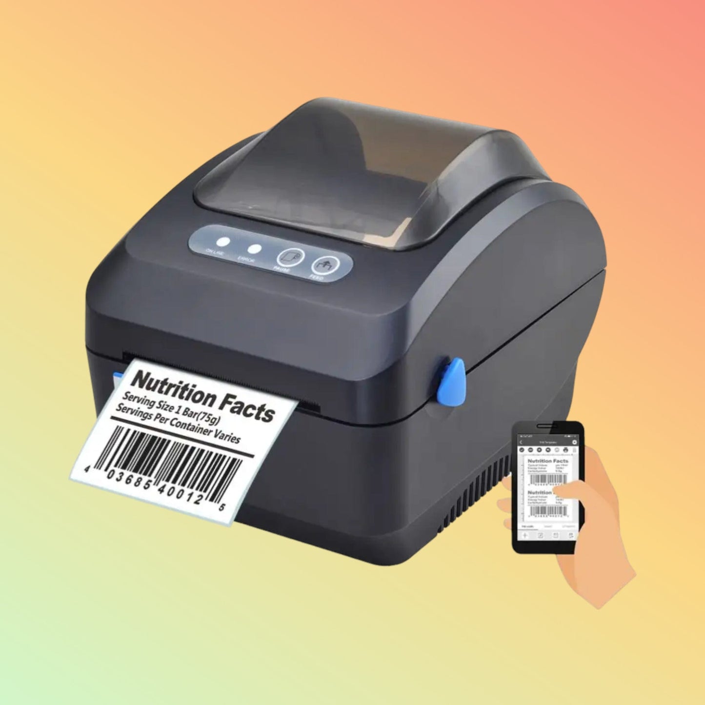 XP-DT325B compact sticker printer