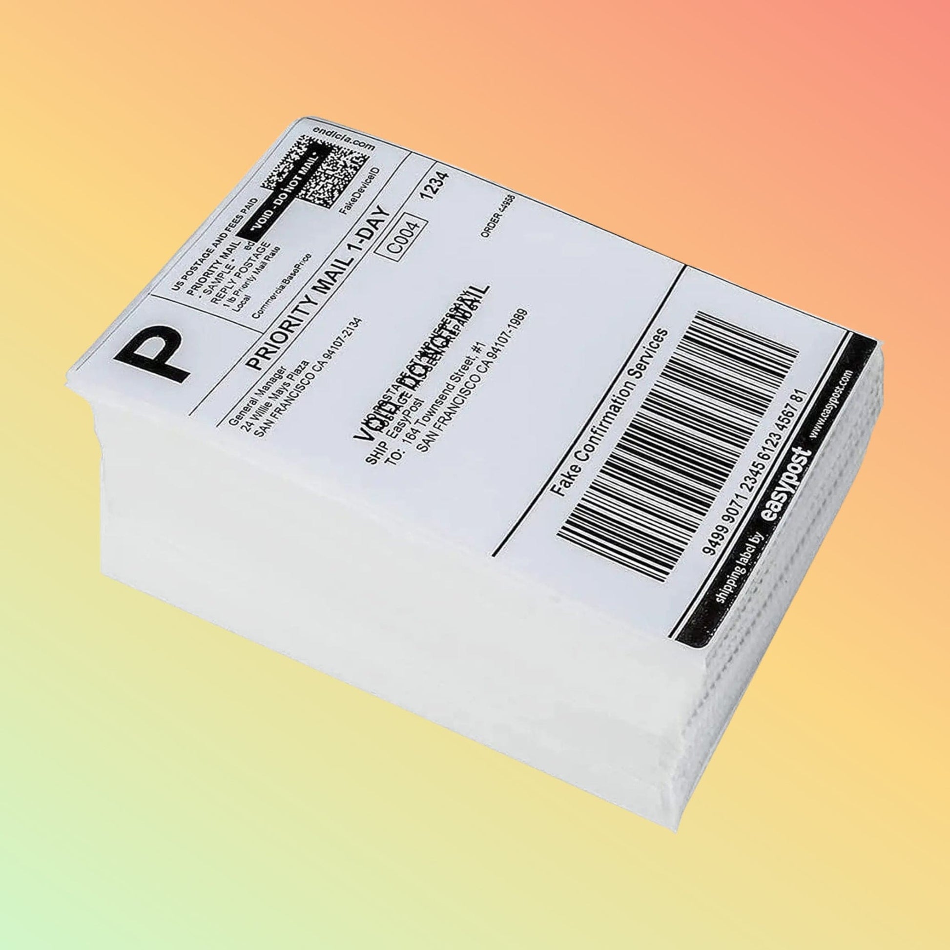 Fanfold Thermal Labels - 4 x 6 (1000 Labels) - Neotech