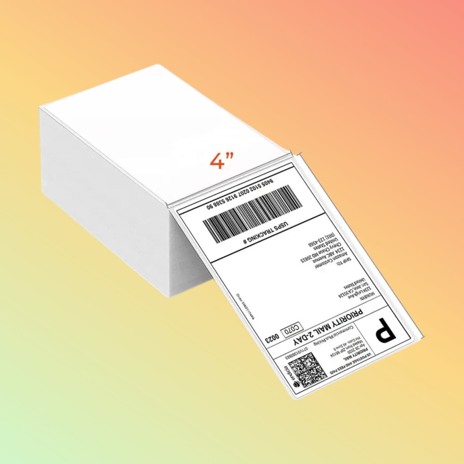 Fanfold Thermal Labels - 4 x 6 (500 Labels) - Neotech