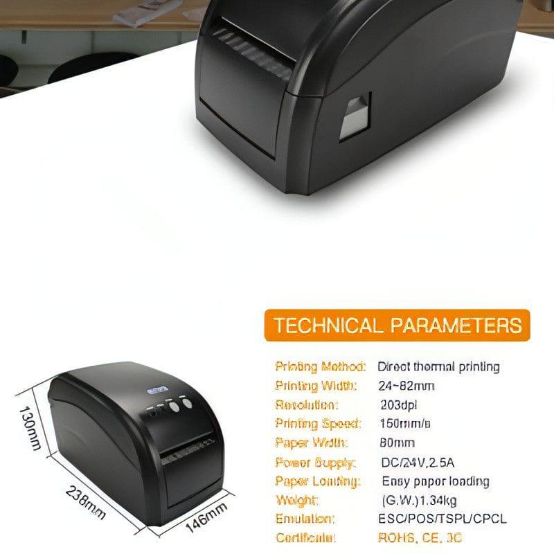 Label Printer - RP80VI Thermal Label Barcode Printer 3inch - Neotech